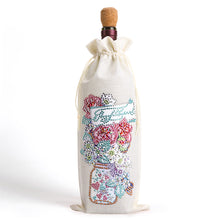 Load image into Gallery viewer, Flower Animal Diamond Art Wine Bottle Bags Covers DIY Diamond Painting Wine Bags
