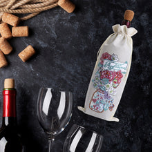 Load image into Gallery viewer, Flower Animal Diamond Art Wine Bottle Bags Covers DIY Diamond Painting Wine Bags
