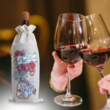 Load image into Gallery viewer, Flower Animal Diamond Art Wine Bottle Bags Covers DIY Diamond Painting Wine Bags
