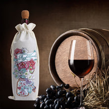 Load image into Gallery viewer, Flower Animal Diamond Art Wine Bottle Bags Covers DIY Diamond Painting Wine Bags
