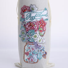 Load image into Gallery viewer, Flower Animal Diamond Art Wine Bottle Bags Covers DIY Diamond Painting Wine Bags
