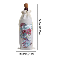 Load image into Gallery viewer, Flower Animal Diamond Art Wine Bottle Bags Covers DIY Diamond Painting Wine Bags

