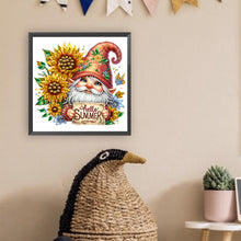 Load image into Gallery viewer, Diamond Painting - Partial Special Shaped - Sunflower Summer Gnome (30*30CM)
