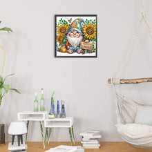 Load image into Gallery viewer, Diamond Painting - Partial Special Shaped - Sunflower Summer Gnome (30*30CM)

