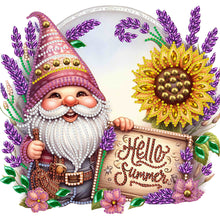 Load image into Gallery viewer, Diamond Painting - Partial Special Shaped - Sunflower Summer Gnome (30*30CM)
