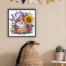 Load image into Gallery viewer, Diamond Painting - Partial Special Shaped - Sunflower Summer Gnome (30*30CM)
