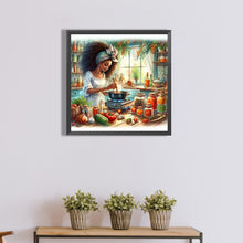 Load image into Gallery viewer, Diamond Painting - Full Round - chef girl (40*40CM)
