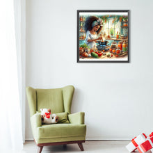 Load image into Gallery viewer, Diamond Painting - Full Round - chef girl (40*40CM)

