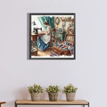 Load image into Gallery viewer, Diamond Painting - Full Round - weaving design girl (40*40CM)
