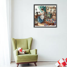 Load image into Gallery viewer, Diamond Painting - Full Round - weaving design girl (40*40CM)

