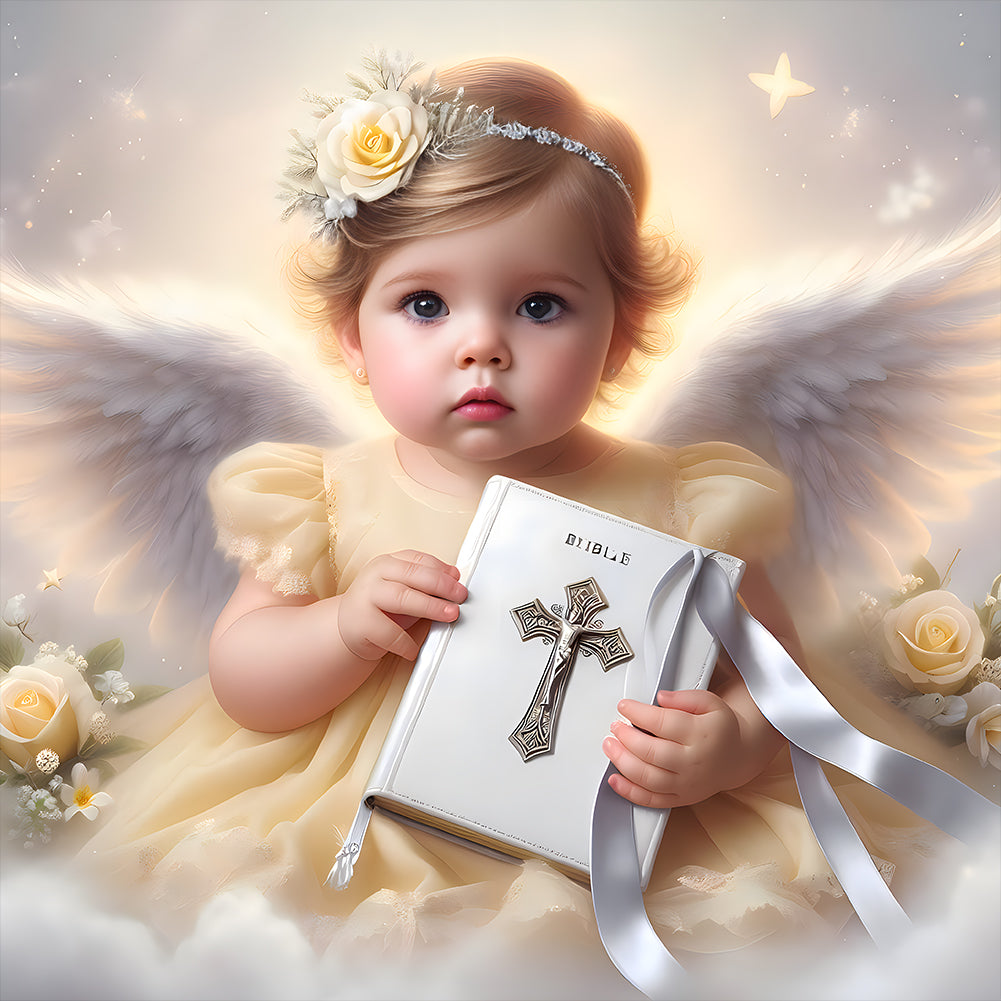 Diamond Painting - Full Round - angel child (40*40CM)