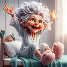 Load image into Gallery viewer, Diamond Painting - Full Round - Funny grandma (40*40CM)

