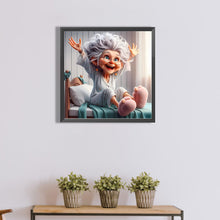 Load image into Gallery viewer, Diamond Painting - Full Round - Funny grandma (40*40CM)
