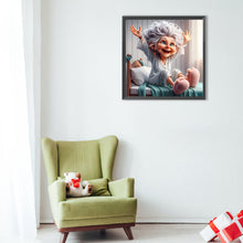 Load image into Gallery viewer, Diamond Painting - Full Round - Funny grandma (40*40CM)
