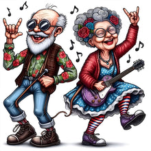 Load image into Gallery viewer, Diamond Painting - Full Round - Funny grandma (40*40CM)
