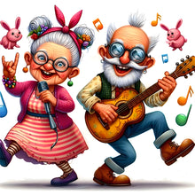 Load image into Gallery viewer, Diamond Painting - Full Round - Funny grandma (40*40CM)
