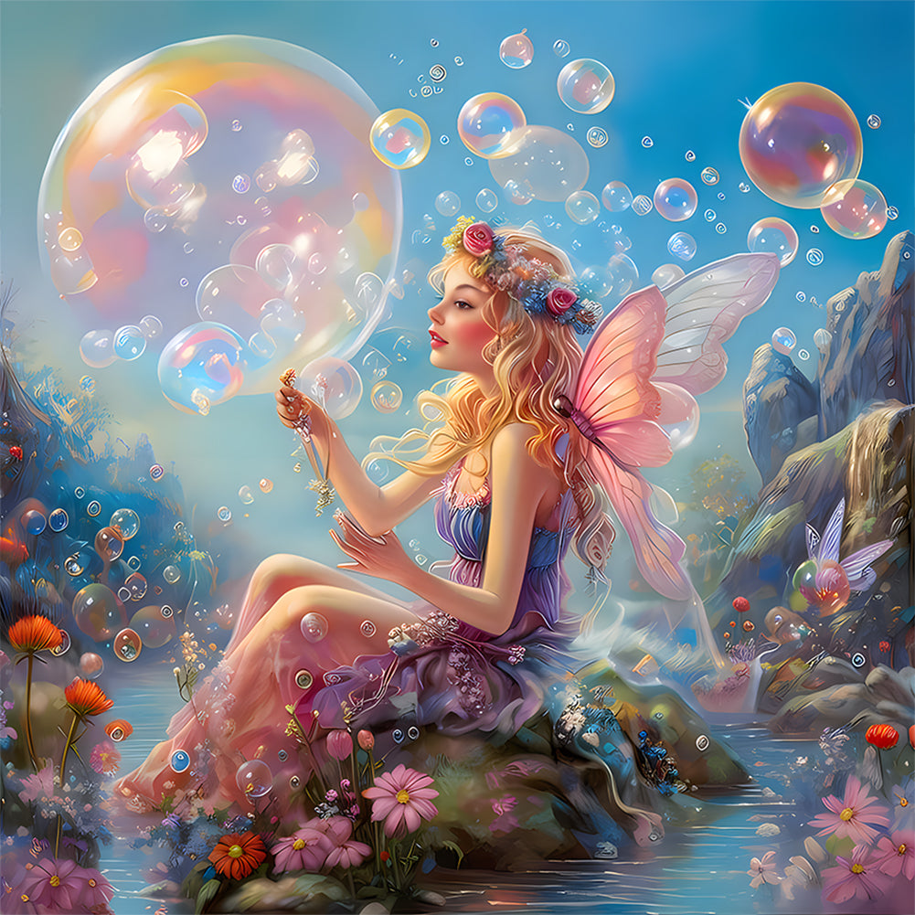 Diamond Painting - Full Round - elf girl (30*30CM)