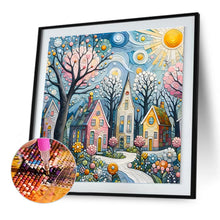 Load image into Gallery viewer, Diamond Painting - Full Round - abstract house (30*30CM)
