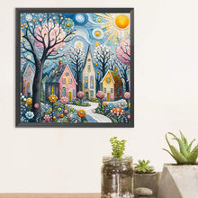 Load image into Gallery viewer, Diamond Painting - Full Round - abstract house (30*30CM)
