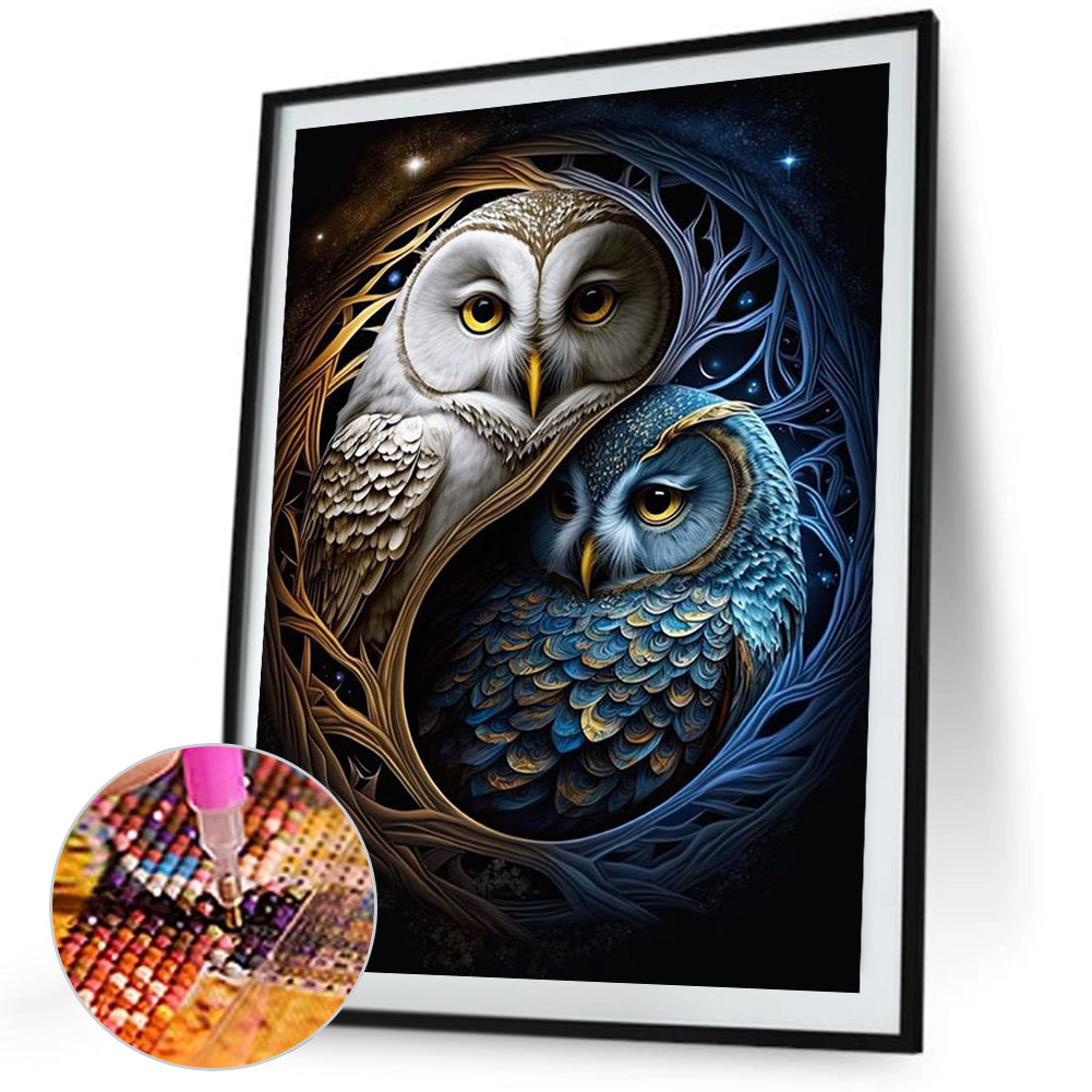 AB Diamond Painting - Full Square - Owl (40*55CM)