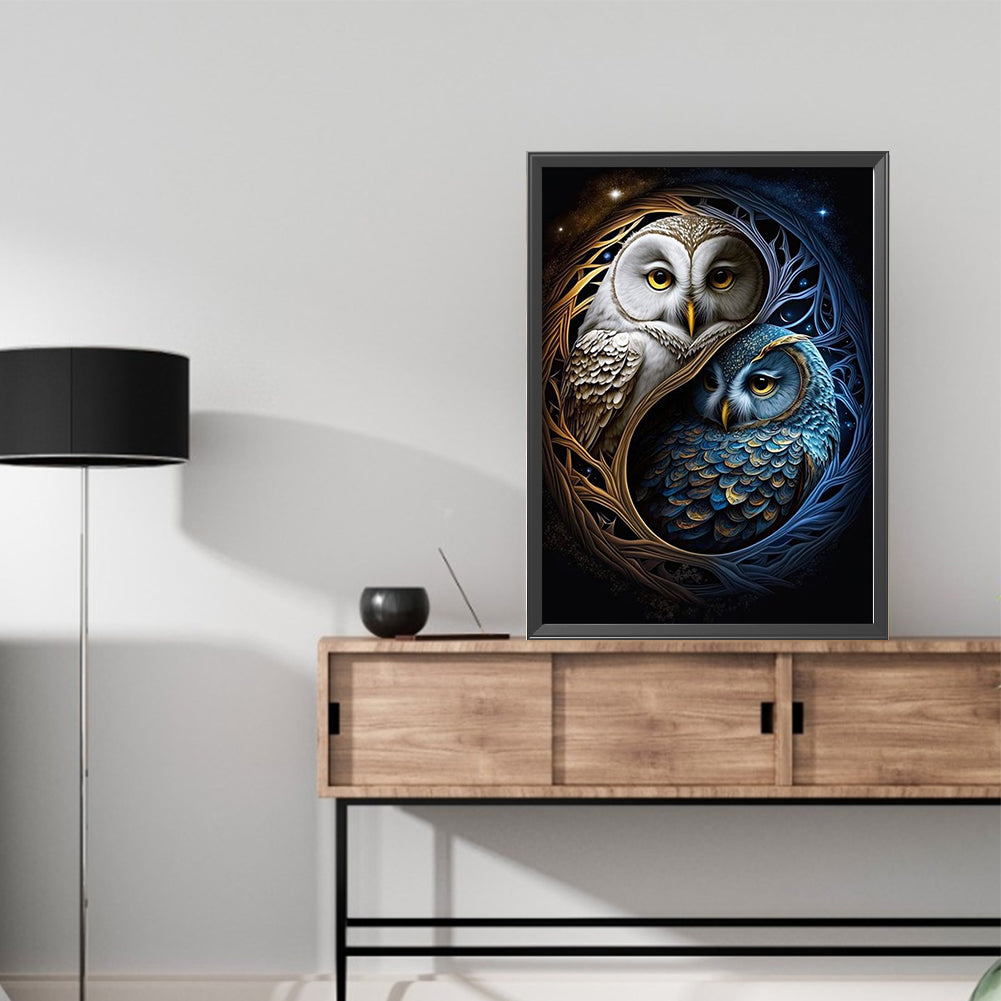 AB Diamond Painting - Full Square - Owl (40*55CM)