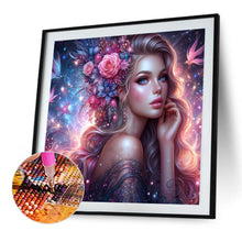 Load image into Gallery viewer, AB Diamond Painting - Full Round - Mature lady (40*40CM)
