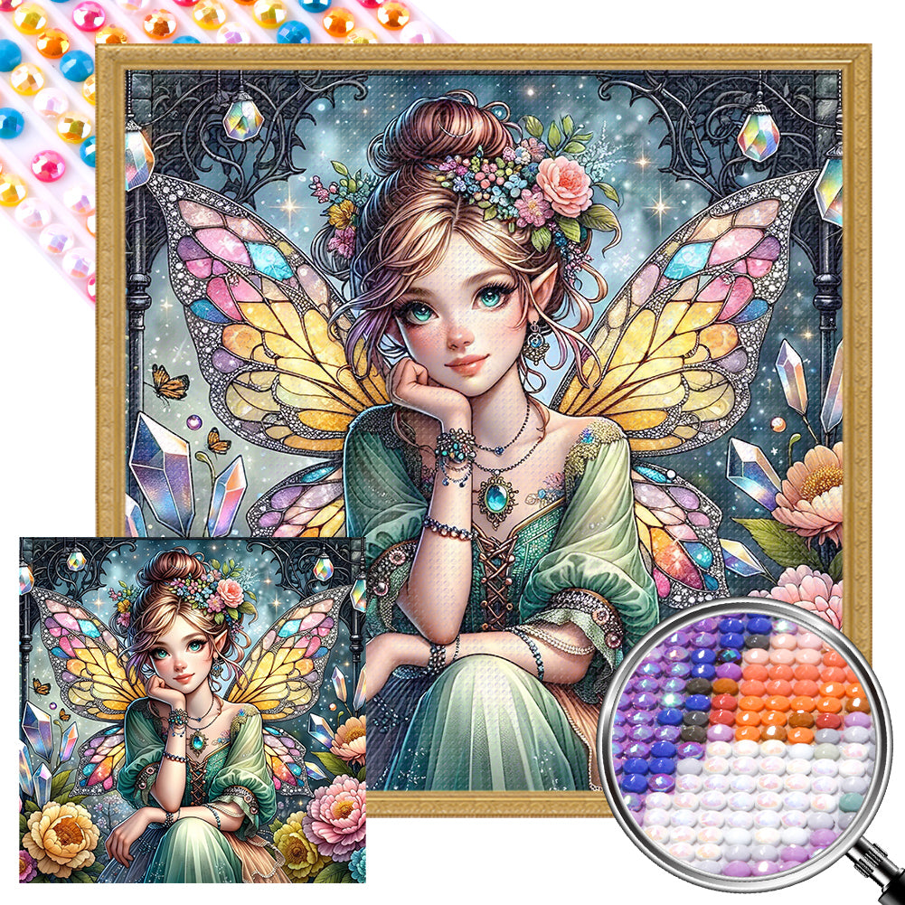AB Diamond Painting - Full Round - Elf girl (40*40CM)