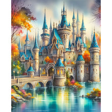 Load image into Gallery viewer, AB Diamond Painting - Full Round - Water castle (40*50CM)
