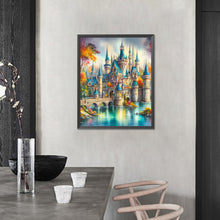 Load image into Gallery viewer, AB Diamond Painting - Full Round - Water castle (40*50CM)
