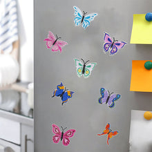 Load image into Gallery viewer, 8Pcs Special Shaped Butterfly Diamond Painting Fridge Magnet Fridge Stickers
