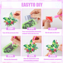 Load image into Gallery viewer, 8Pcs Special Shaped Butterfly Diamond Painting Fridge Magnet Fridge Stickers
