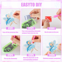 Load image into Gallery viewer, 8Pcs Special Shaped Little Fairy Diamond Painting Fridge Magnet Fridge Stickers
