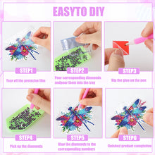 Load image into Gallery viewer, 8Pcs Special Shaped Dragonfly Diamond Painting Fridge Magnet Fridge Stickers
