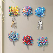 Load image into Gallery viewer, 6Pcs Acrylic Animal Flower Diamond Art Hanging Hooks Diamond Painting Art Hooks
