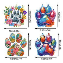 Load image into Gallery viewer, 4Pcs Acrylic Cartoon Rhinestone Painting Keychain Hanger Diamond Painting Hooks
