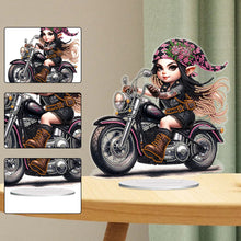 Load image into Gallery viewer, PVC Round Special Shaped Girl Animal 5D Diamond Painting Ornament for Home Decor
