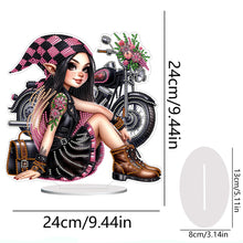 Load image into Gallery viewer, PVC Round Special Shaped Girl Animal 5D Diamond Painting Ornament for Home Decor
