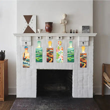 Load image into Gallery viewer, 4Pcs Landscape Diamond Decorative Serving Tray Diamond Painting Tray Handicraft
