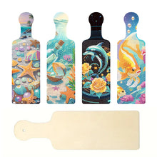 Load image into Gallery viewer, 4Pcs Landscape Diamond Decorative Serving Tray Diamond Painting Tray Handicraft

