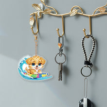 Load image into Gallery viewer, 6Pcs Acrylic Double Sided Summer Surf Animals Keyring Diamond Painting Keyring
