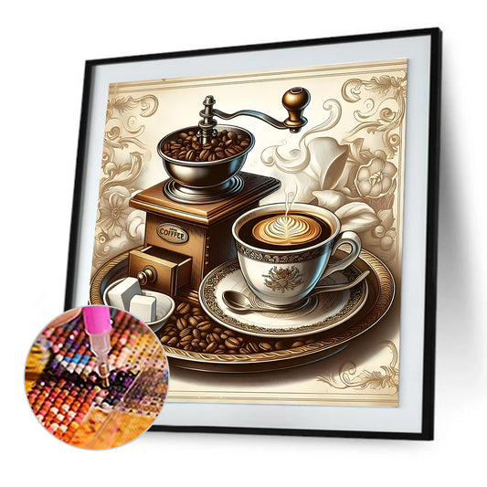 Diamond Painting - Full Round - Coffee leisure time (30*30CM)