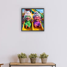 Load image into Gallery viewer, Diamond Painting - Full Round - Funny old lady (30*30CM)
