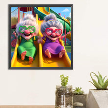 Load image into Gallery viewer, Diamond Painting - Full Round - Funny old lady (30*30CM)

