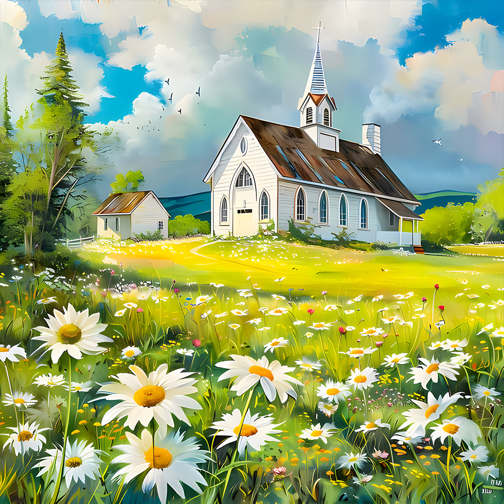 Diamond Painting - Full Round - Rural scenery (40*40CM)