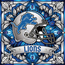 Load image into Gallery viewer, Diamond Painting - Partial Special Shaped - detroit lions (30*30CM)
