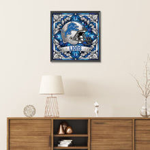 Load image into Gallery viewer, Diamond Painting - Partial Special Shaped - detroit lions (30*30CM)

