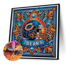 Load image into Gallery viewer, Diamond Painting - Partial Special Shaped - chicago bears (30*30CM)
