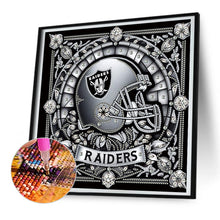 Load image into Gallery viewer, Diamond Painting - Partial Special Shaped - Oakland Raiders (30*30CM)
