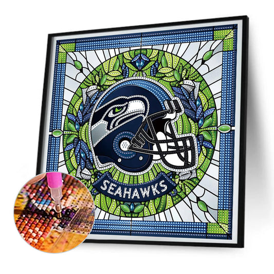 Diamond Painting - Partial Special Shaped - seattle seahawks (30*30CM)