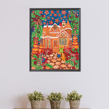 Load image into Gallery viewer, AB Diamond Painting - Full Round - gingerbread man hut (40*50CM)
